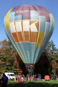 D-OKCH hot air balloon. Photograph by G Bann