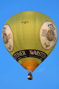 D-OWCC hot air balloon. Photograph by G Bann