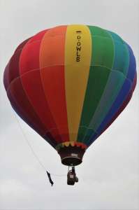 D-OWLB hot air balloon. Photograph by G Bann