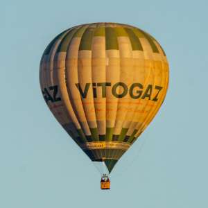 EC-NND hot air balloon, seen at Verges, Lower Empordà, Spain on 20 September 2026. Photograph by Dave