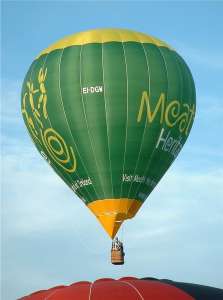 EI-DGW hot air balloon. Photograph by G Bann