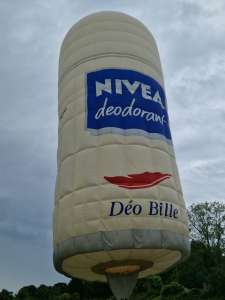 Nivea hot air balloon F-GOUD (deodorant). Photograph by Dave