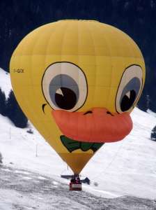 F-GUCK hot air balloon. Photograph by G Bann