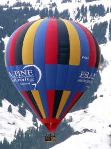 F-GXLK hot air balloon. Photograph by G Bann
