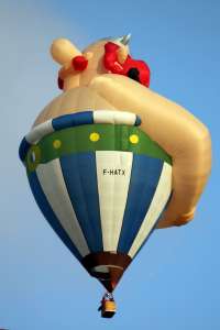 F-HATX hot air balloon. Photograph by G Bann