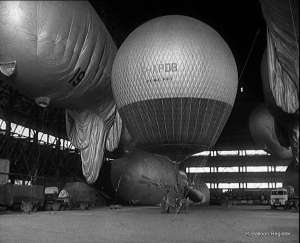 G-APOB hot air balloon, an Eiloart Free Balloon. Photograph by Pathé News