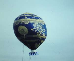 G-ATWM hot air balloon, a Hawker Siddeley Aviation Montgolfier HOT AIR Balloon. Photograph by Paul Haigh