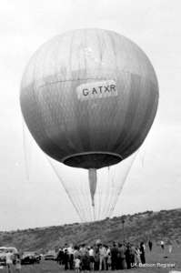 G-ATXR hot air balloon, a RAF Abingdon Free Balloon Club Spherical Free Balloon. Photograph by Bernard Martin