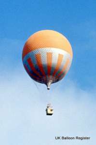 G-AVAT hot air balloon, a VANDEN-BEMDEN A GAS Filled Free Balloon. Photograph by Charlie Verrall