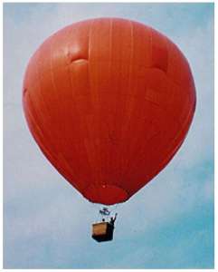 G-AWJB hot air balloon, a Brighton Free Balloon. Photograph by Aerostati.it