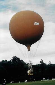 G-AWJC hot air balloon, a Brighton Free Balloon. Photograph by A Gibson