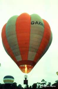 G-AXWB hot air balloon, an Omega 65. Photograph by Mel Kirby
