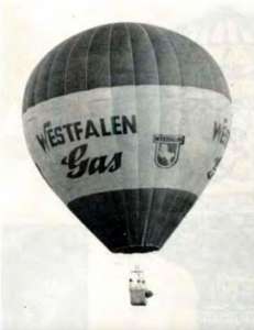 G-AYDB hot air balloon, a Brighton Free Balloon. Photograph by Balloon Spotters Archive