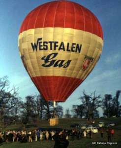 G-AYUK hot air balloon, a Western MB-65. Photograph by Mel Kirby
