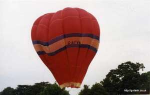 G-AYVA hot air balloon, a Cameron O-84. Photograph by Balloon Spotters Archive