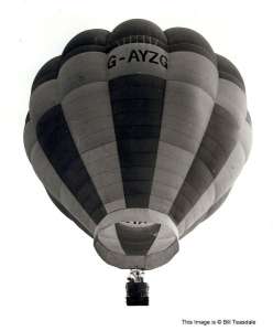 G-AYZG hot air balloon, a Cameron O-84. Photograph by Bill Teasdale