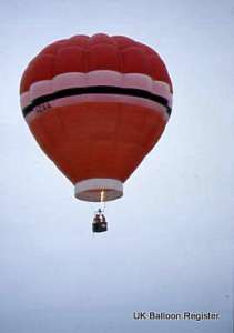 G-AZAA hot air balloon, a Cameron O-84. Photograph by Swedish Balloon Federation