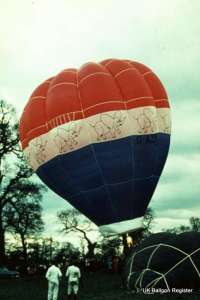 G-AZDF hot air balloon, a Cameron O-84. Photograph by Mel Kirby