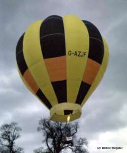G-AZJF hot air balloon, a Cameron O-65. Photograph by Mel Kirby