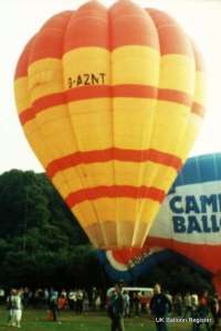 G-AZNT hot air balloon, a Cameron O-84. Photograph by Mel Kirby