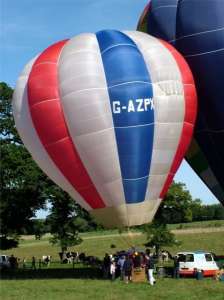 G-AZPX hot air balloon, a Western O-31. Photograph by Balloon Spotters Archive