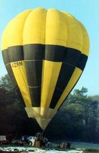 G-AZRN hot air balloon, a Cameron O-84. Photograph by Andrew Garrett