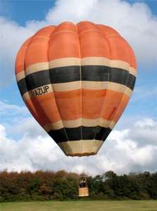 G-AZUP hot air balloon, a Cameron O-65. Photograph by Balloon Spotters Archive