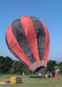 G-AZUV hot air balloon, a Cameron O-65. Photograph by Andrew Garrett﻿