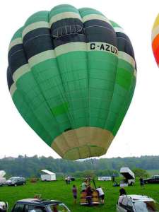 G-AZUX hot air balloon, a Western O-65. Photograph by Balloon Spotters Archive
