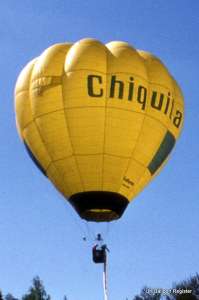 G-AZYH hot air balloon, a Cameron O-84. Photograph by Swedish Balloon Federation
