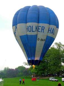 G-BAAX hot air balloon, a Cameron O-84. Photograph by Balloon Spotters Archive