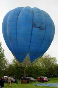 G-BADU hot air balloon, a Cameron O-56. Photograph by G Bann