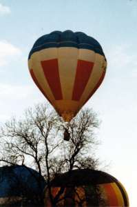 G-BAGI hot air balloon, a Cameron O-31. Photograph by Mike Clarke
