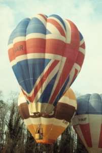 G-BAIR hot air balloon, a Thunder AX7-77. Photograph by Andrew Garrett