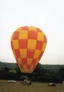G-BAKO hot air balloon, a Cameron O-84. Photograph by Andrew Garrett
