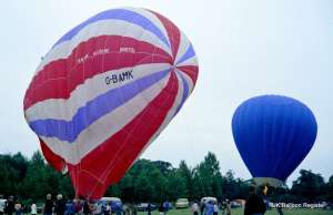 G-BAMK hot air balloon, a Cameron D-96. Photograph by Mike Powney