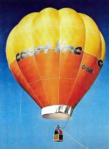 G-BAND hot air balloon, a Cameron O-84. Photograph by Balloon Spotters Archive