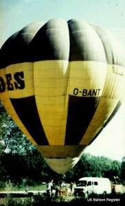 G-BANT hot air balloon, a Cameron O-65. Photograph by Mel Kirby