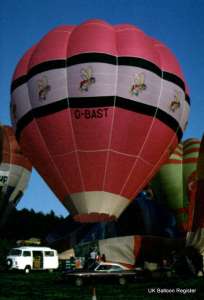 G-BAST hot air balloon, a Cameron O-84. Photograph by Mel Kirby