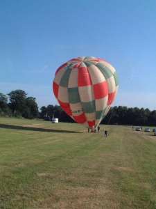 G-BAYC hot air balloon, a Cameron O-65. Photograph by Andrew Garrett