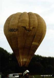 G-BBCP hot air balloon, a Thunder AX6-56. Photograph by G Duke