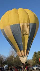 G-BBGR hot air balloon, a Cameron O-65. Photograph by Dave