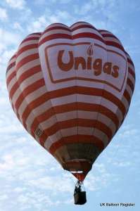 G-BBKO hot air balloon, a Thunder AX7-77. Photograph by Keith Sowter