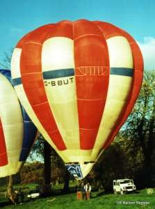 G-BBUT hot air balloon, a Western O-65. Photograph by Mel Kirby
