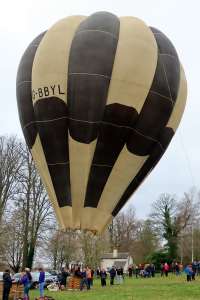 G-BBYL hot air balloon, a Cameron O-77. Photograph by G Bann