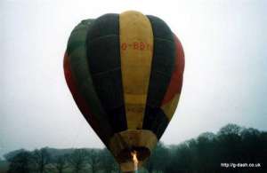 G-BBYU hot air balloon, a Cameron O-56. Photograph by G Duke