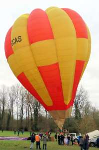 G-BCAS hot air balloon, a Thunder AX7-77. Photograph by G Bann