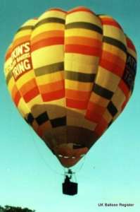 G-BCFC hot air balloon, a Cameron O-65. Photograph by Mel Kirby