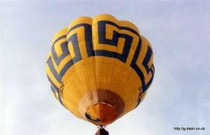 G-BCNP hot air balloon, a Cameron O-77. Photograph by G Duke