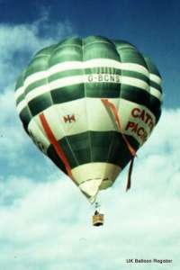 G-BCNS hot air balloon, a Cameron O-77. Photograph by Mel Kirby